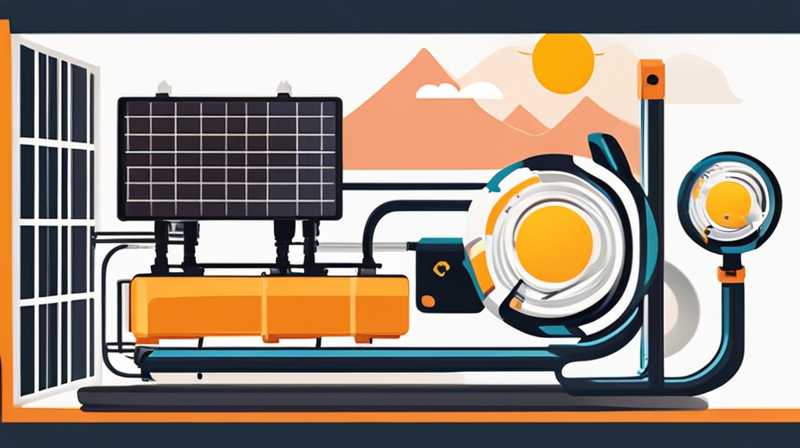 How to connect solar energy to a self-priming pump