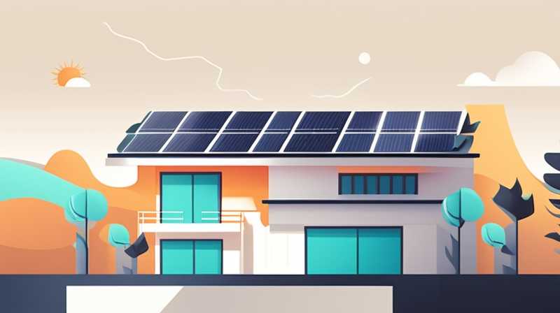 How much power does solar energy usually provide for household use?