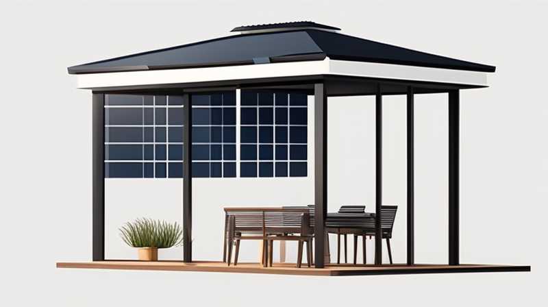 How to install solar lights in the gazebo