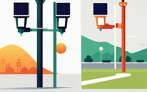 What is the spacing between solar street lights?