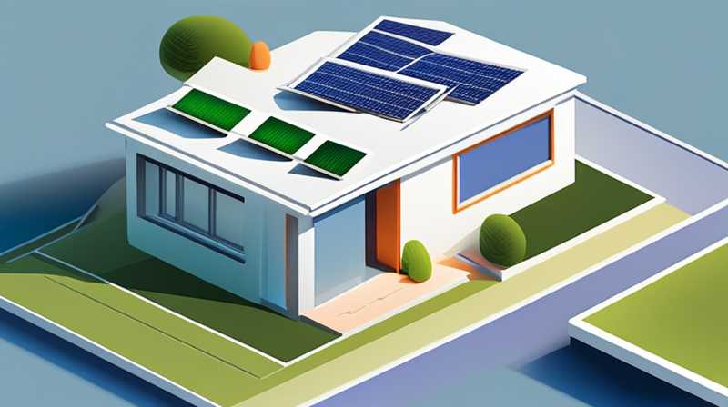 How to place solar panels on the first floor with a courtyard