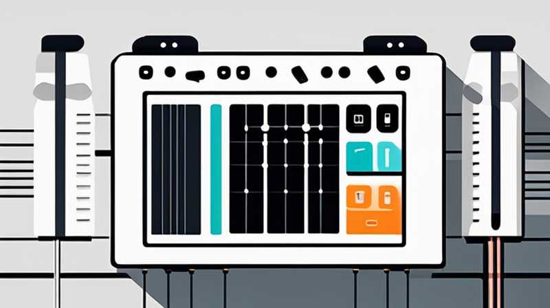 How to connect the solar display circuit