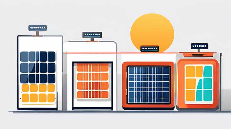 How to connect a high and low solar panel