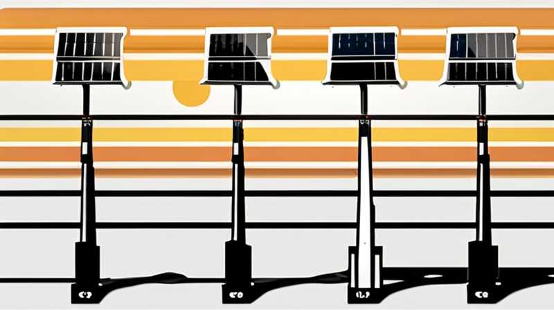 How to install solar street lights on wooden poles