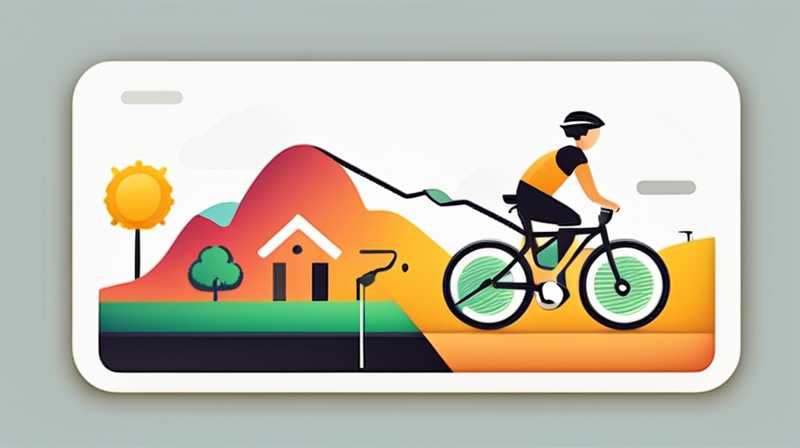 How to connect the energy efficiency of bicycle solar panels