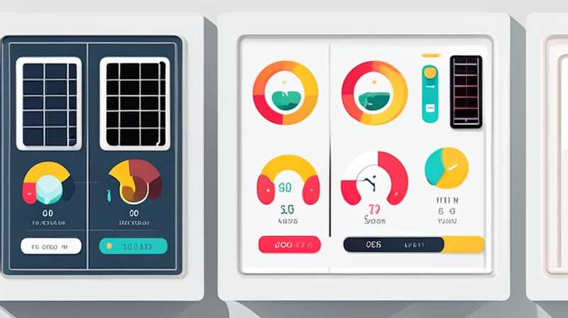 How to adjust the solar display meter