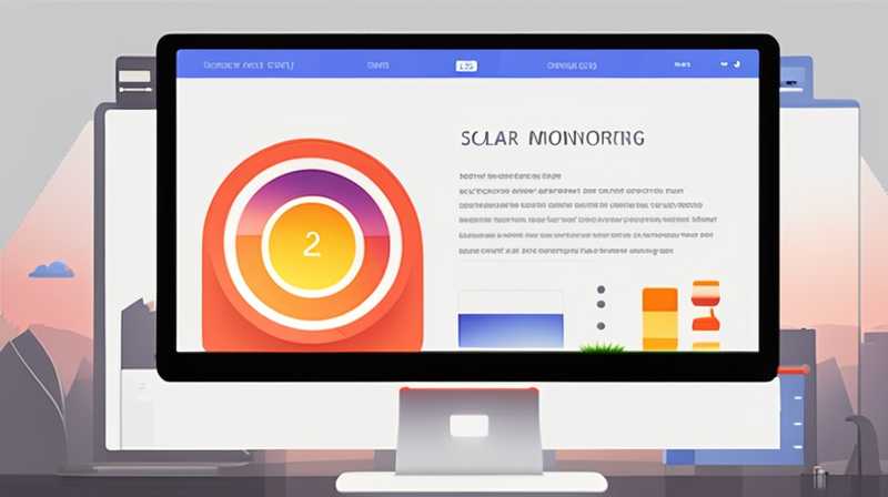 How to install large battery solar monitoring