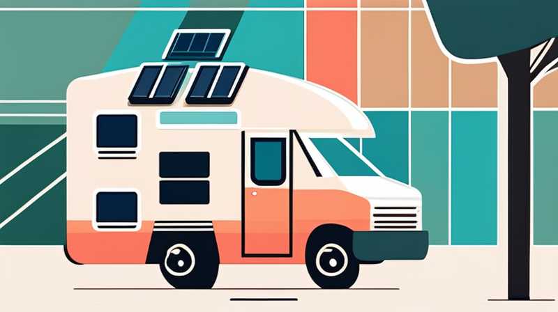 How to turn on the solar lights of RV