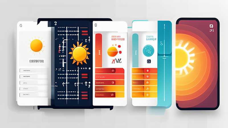 What does solar energy w and v mean?