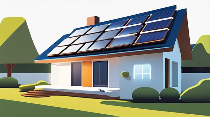 How to use the solar panels that come with the house