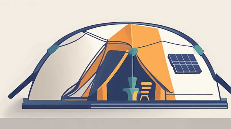 Which one saves more electricity, a tent or solar energy?