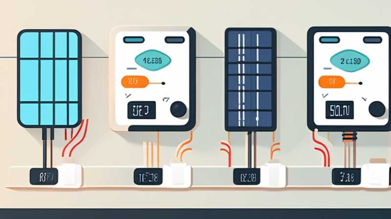 How to connect the temperature control switch to the solar panel