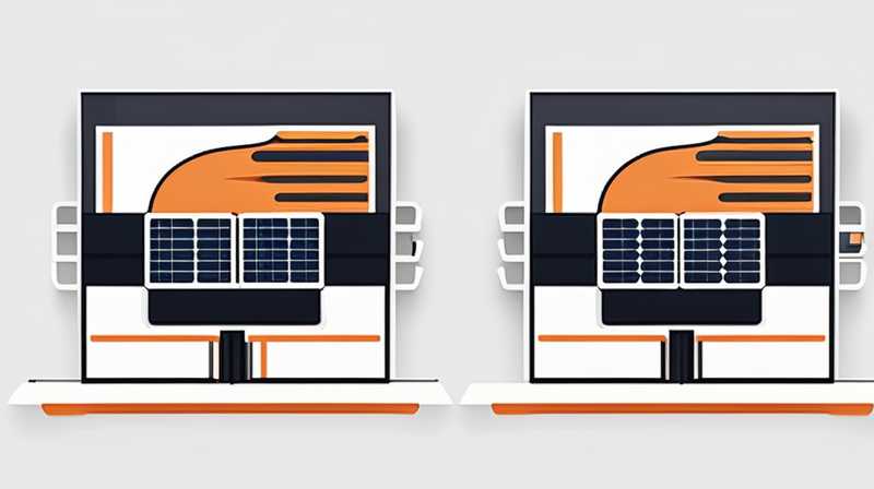 What is the voltage displayed by the solar panel?