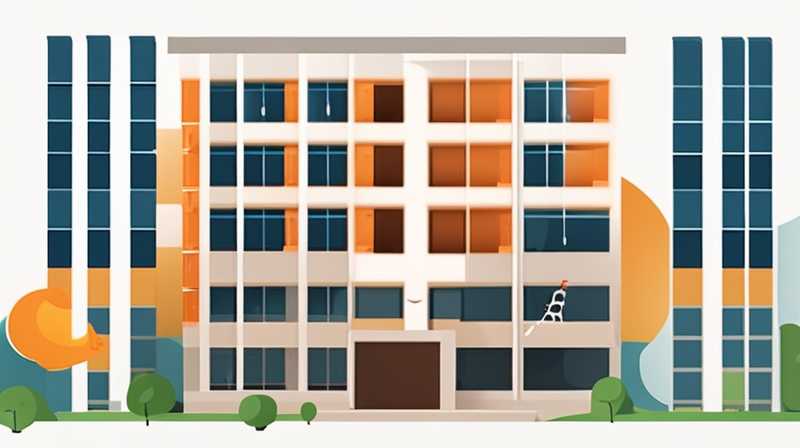 How to clean the solar panels mounted on high-rise buildings