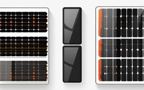 What do the V and W of solar panels represent?