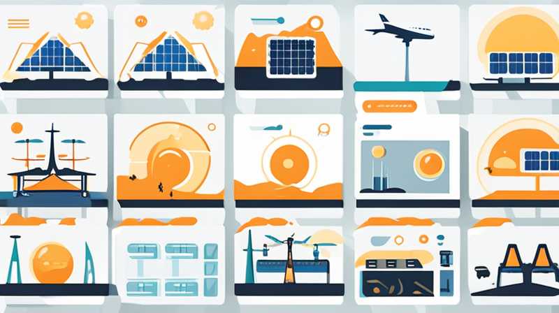 Which airports have installed solar power stations?