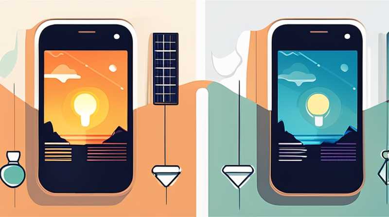 How to turn on the solar light function on your mobile phone