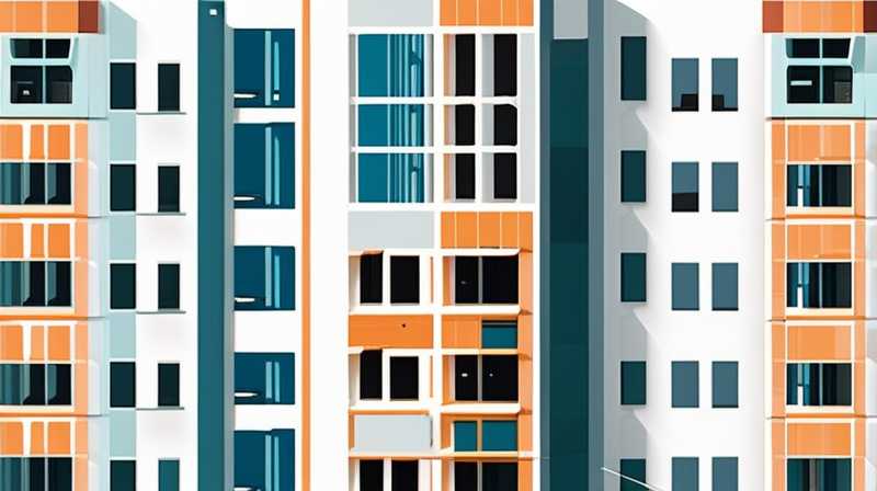 How many floors of high-rise buildings can provide solar energy