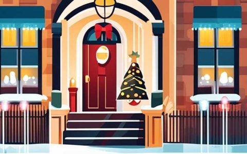 How to install Christmas solar lights for door decorations