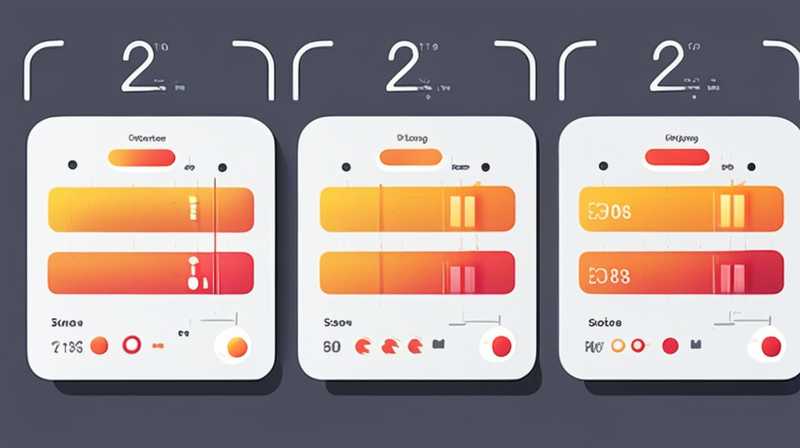 How to read temperature on solar display screen