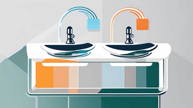 How to connect solar energy to wash basin