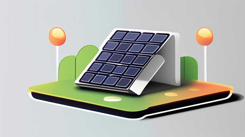 How to remove the solar charging panel