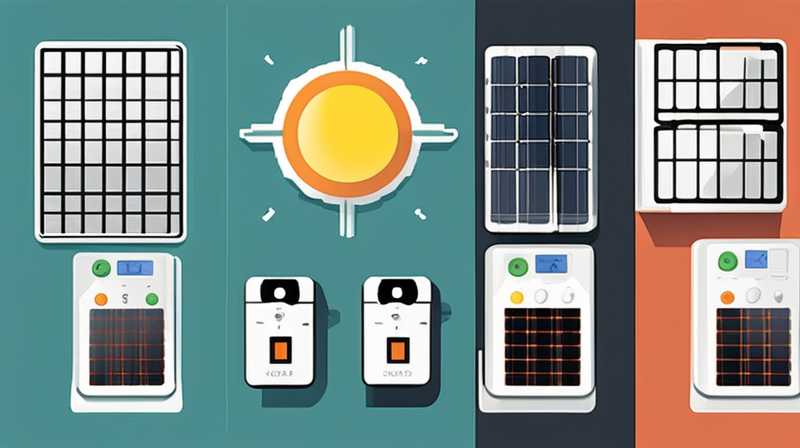 How to connect solar panels to two sockets