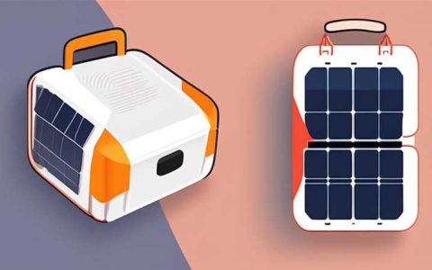 How to position the solar foldable bag
