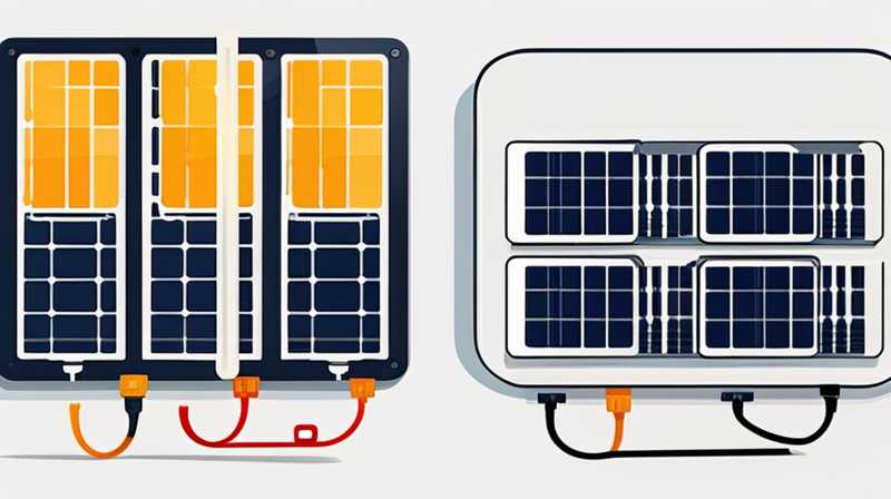 How to connect the four wires of the solar panel