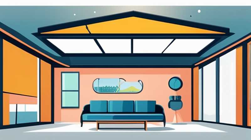 How to connect living room lights to solar panels