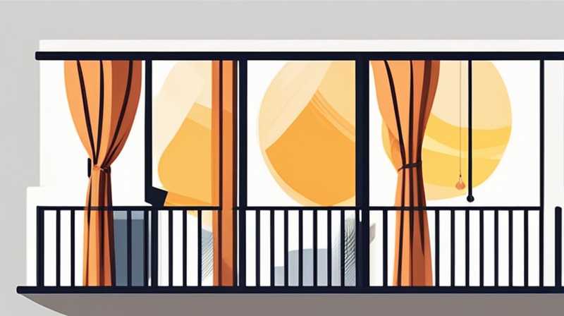 How to hang solar curtains on the balcony