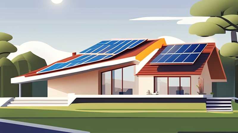 How to install solar energy on the sloping roof of a villa