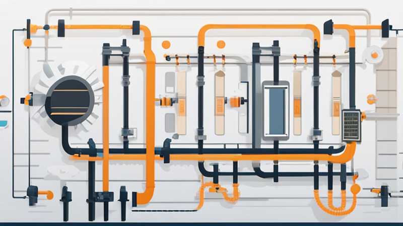 Which pipe should the solar pressure relief valve be connected to?