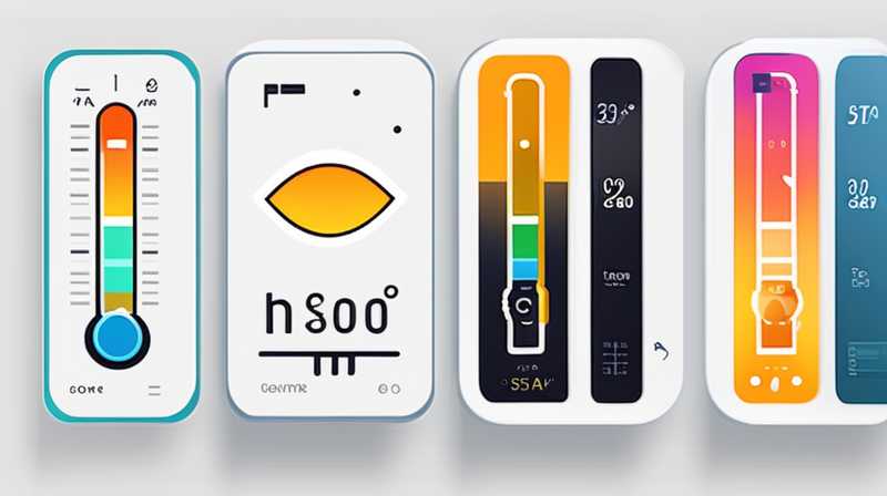 How to read the temperature gauge of solar instrument