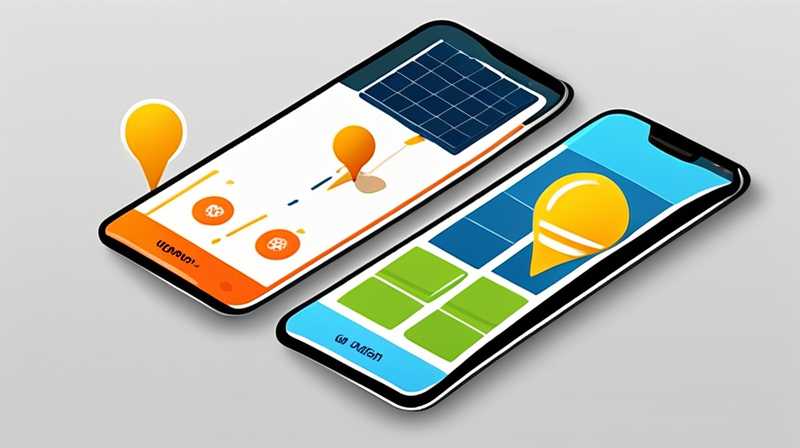 How to connect mobile map to solar energy