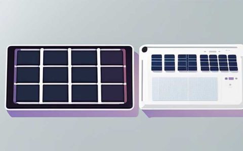What is the back of a physical solar panel?