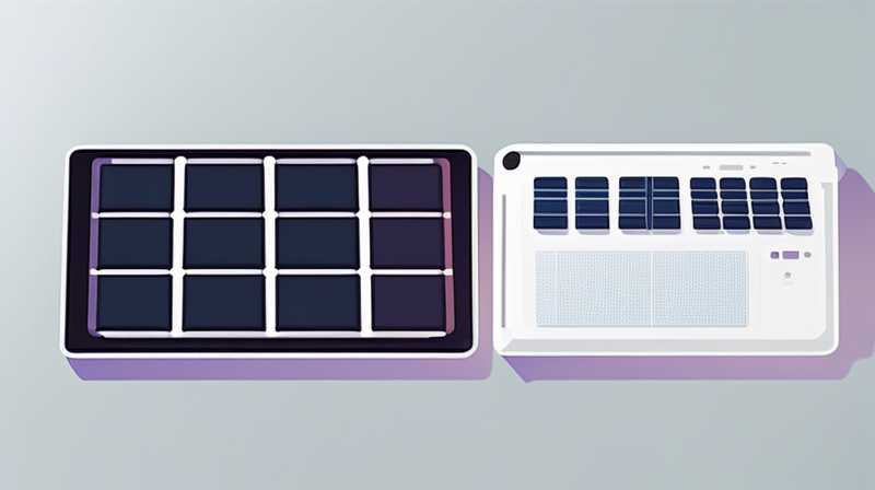 What is the back of a physical solar panel?