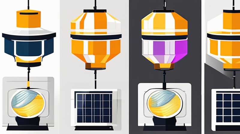 How to hang solar lanterns on the roof