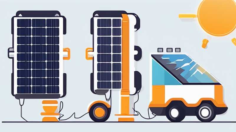 How to install solar energy on a telescopic carriage