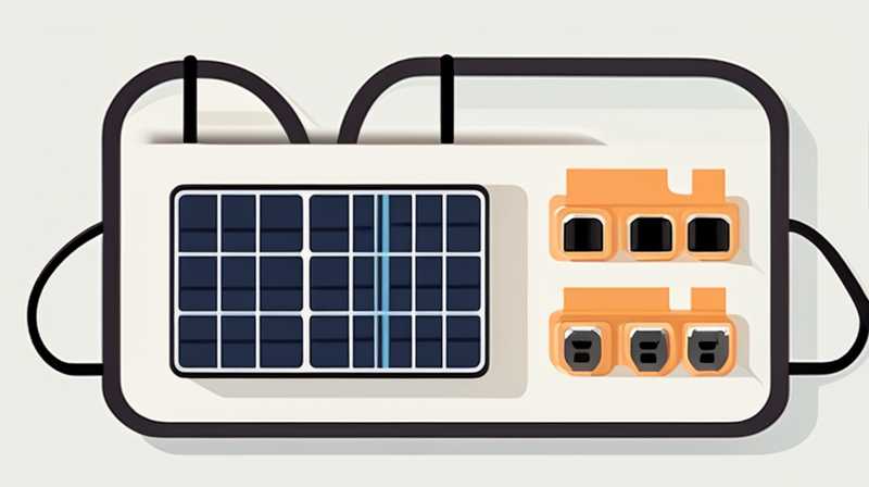 How to connect a power strip with a solar panel