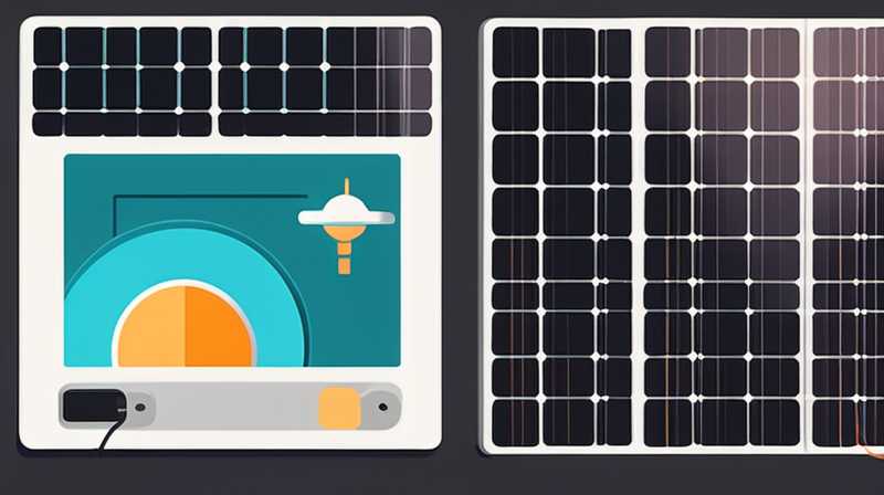 Which end of the solar panel is the positive pole?