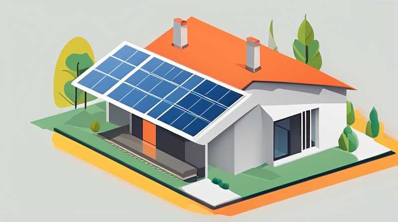 How to decorate a solar panel house