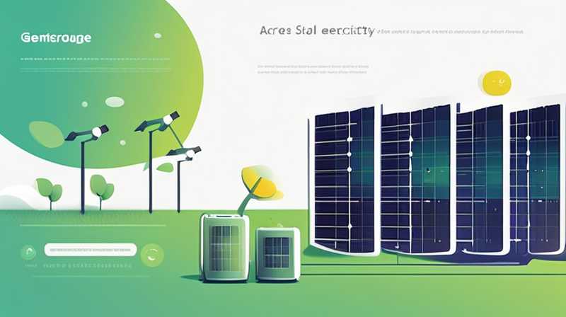 How much electricity can one acre of solar panels generate?