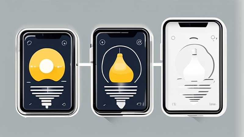 How to connect solar lights to mobile power