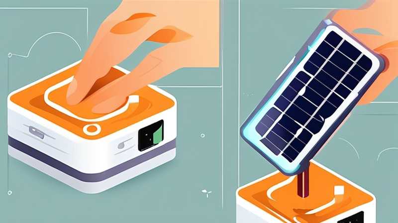 How to disassemble the charging head of a solar lamp