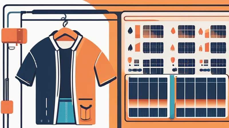 How to install solar panels on clothes