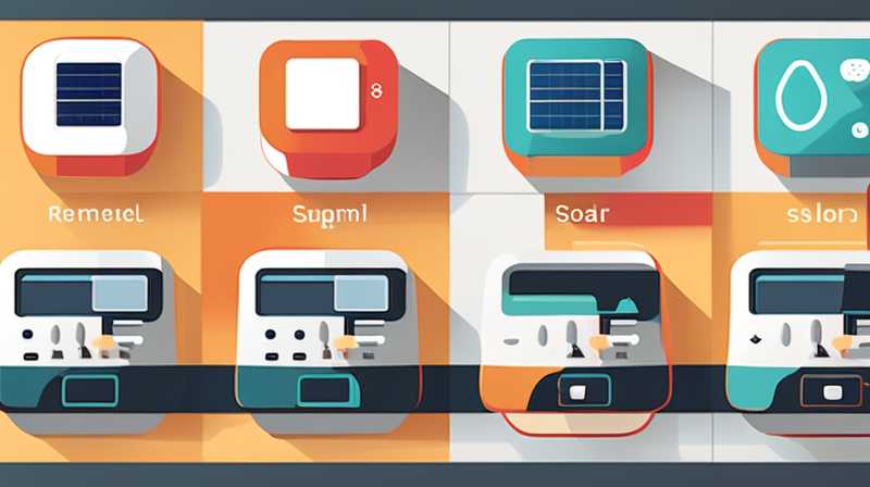 How to use the solar remote control panel