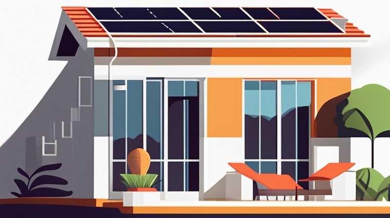 How to place solar energy on the roof of a villa