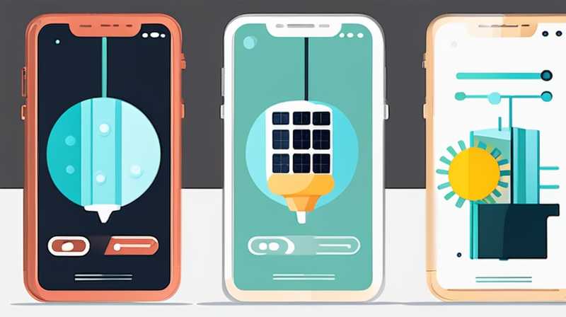 How to turn on solar lights with a mobile phone