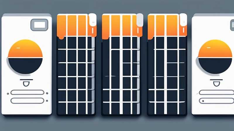 How to connect three solar panels to batteries